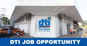 DTI Job Vacancies: The DTI is Looking For New Employees .
